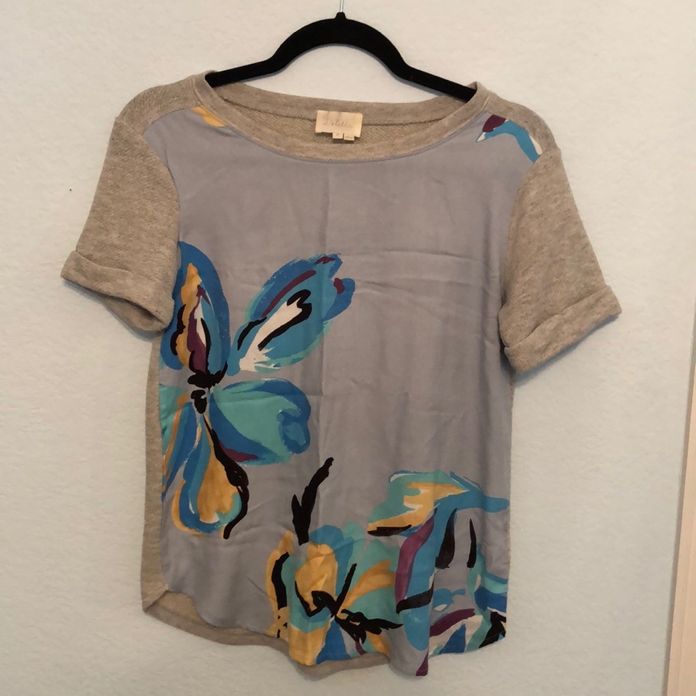 Anthropologie Watercolor T shirt